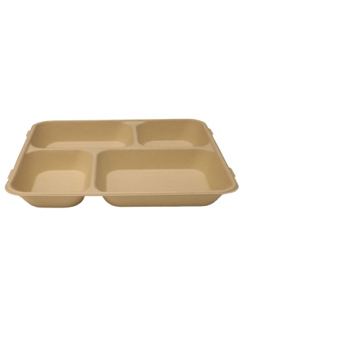 Disposable bamboo biodegradable containers 4 compartment Disposable bamboo biodegradable containers 4 compartment tray