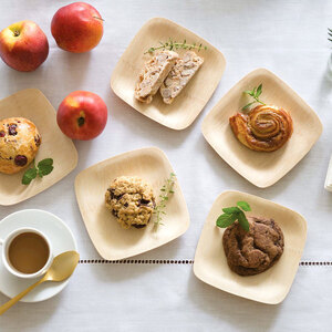 Bamboo square plate 300x300 bamboo plate biodegradable ecofriendly square