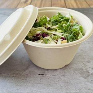 1000 ml salad soup compostable bow