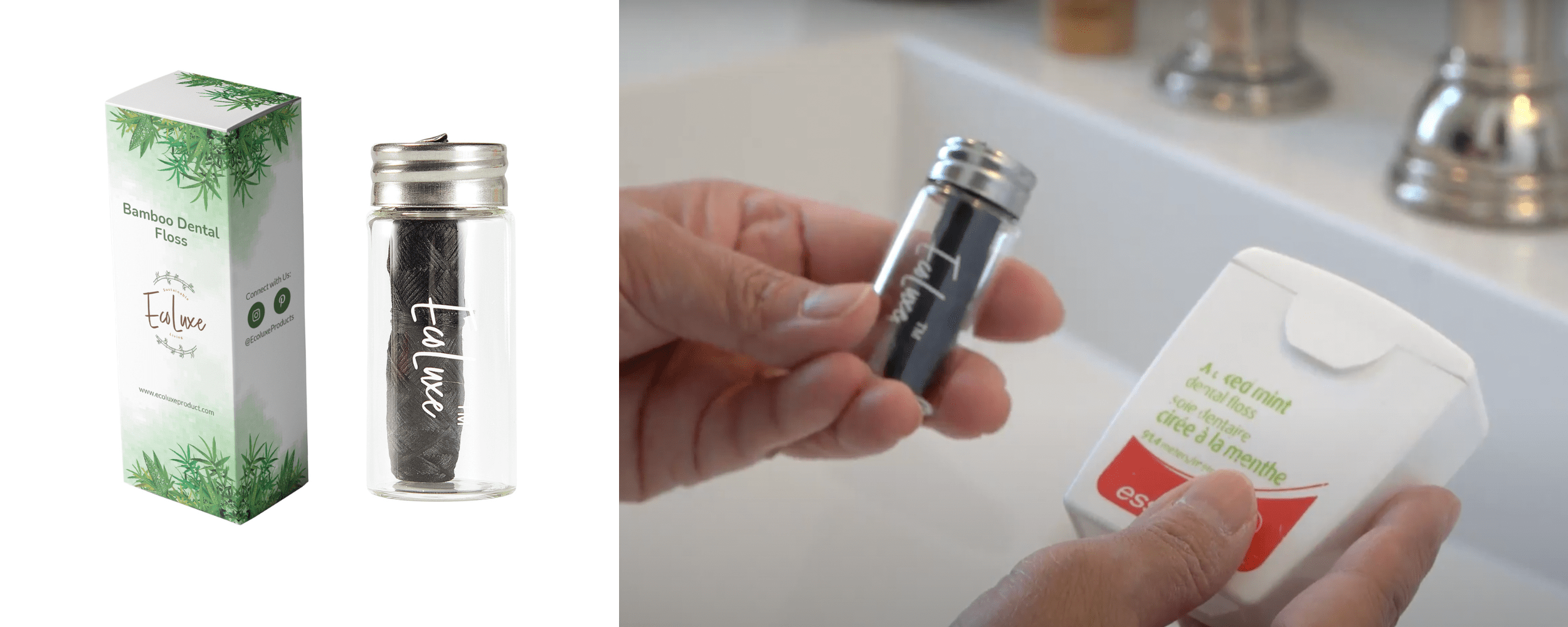 bamboo charcoal floss biodegradable ecoluxe