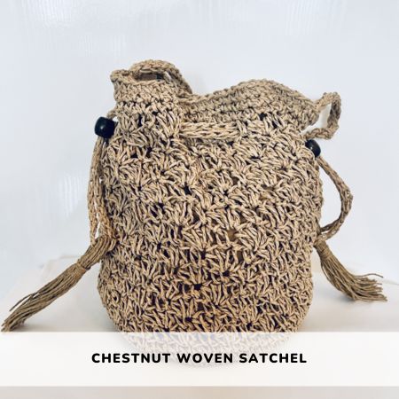 Bohemia ecofriendly purse fashion Ecoluxe macrame tote satchel espresso